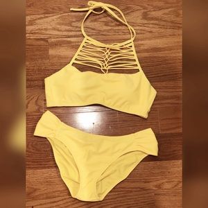 Halter swimming top plus matching bottom